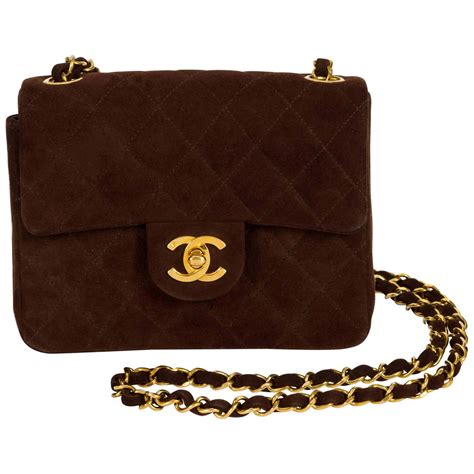 chanel crossbody bag vintage|vintage brown suede chanel bag.